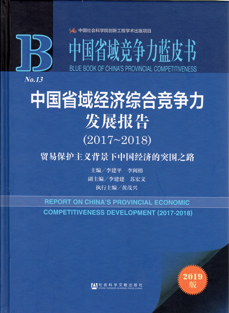 美女老师操逼中国省域经济综合竞争力发展报告（2017-2018）